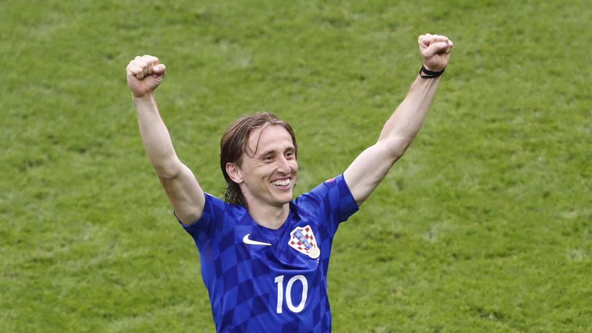 Luka Modric, det kroatiska landslagets stora stjärna.
